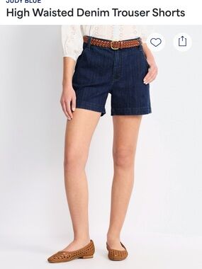Judy Blue Dark Blue High-Waisted Denim Shorts